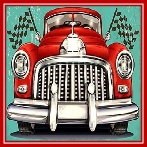 30 Custom Vintage Auto Art Personalized Address Labels