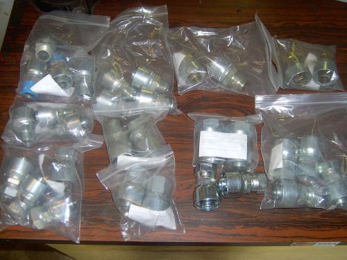 Lot of hydraulic fittings 1&#034; for sale