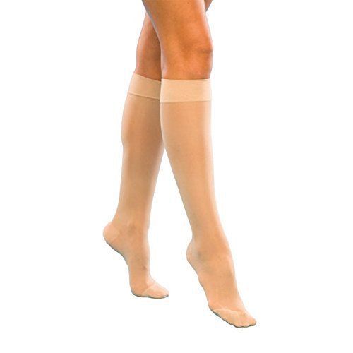 Women&#039;s 15-20 mmHg Closed Toe Knee High Size: B (7.5-9.5), Cafe, 120CB73