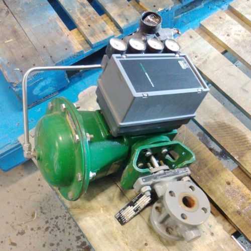 Fisher type 2052 size 1 vee-ball valve actuator w/ positioner series 3600 for sale