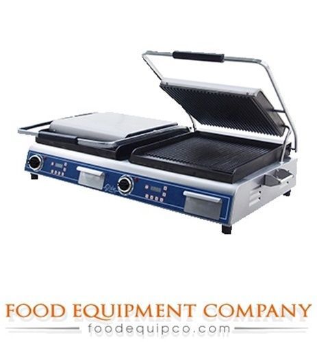 Globe gpgdue14d sandwich/panini grill  double  countertop (2) 14&#034; grills for sale