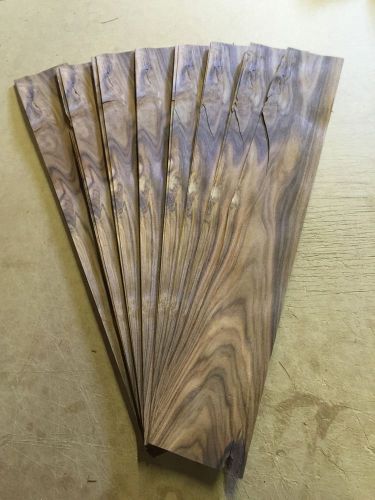 Wood Veneer Rosewood 5x32 22Pcs Total Raw Veneer  &#034;EXOTIC&#034; RW11 6-16-16