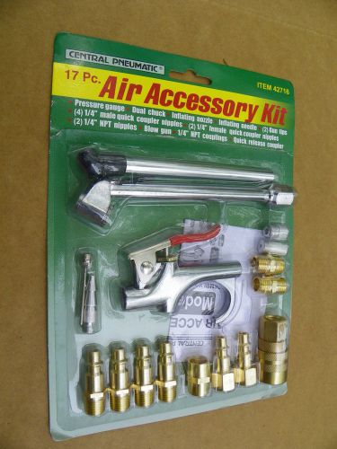 17 piece air compressor accessory kit nipples nozzles for sale