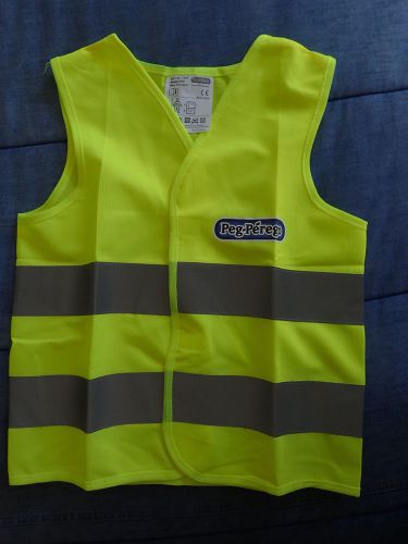 New Children&#039;s Peg-Perego Yellow High Visibility Safety Vest - Ages 3-6
