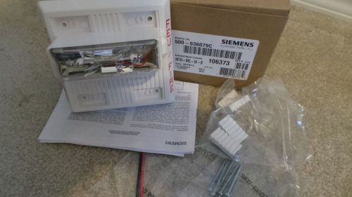 **NIB!**Siemens MTH-MC-W-B Horn Strobe (White) 500-63079C (Fast Shipping!)