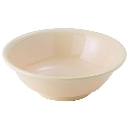 Winco MMB-22, 22-Ounce 6.88-Inch Diameter Rimless Melamine Bowls, Tan, 1 Dozen,