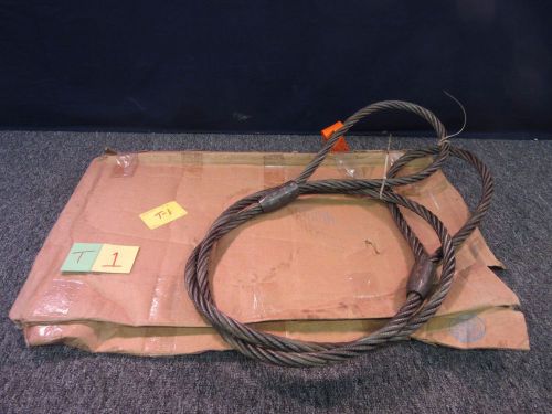 Mid state midstate cable wire tow rope sling metal steel lifting 3/4&#034; 10&#039; new for sale