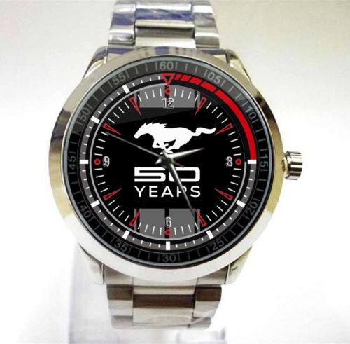 New item Hot Rare Ford Mustang 50th Anniversary Sport Metal Watch