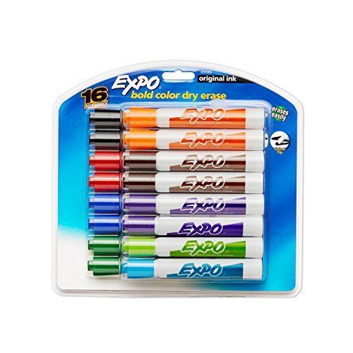 Markers Expo Original Dry Erase Markers Chisel Tip 16-Pack Assorted Colors Set !