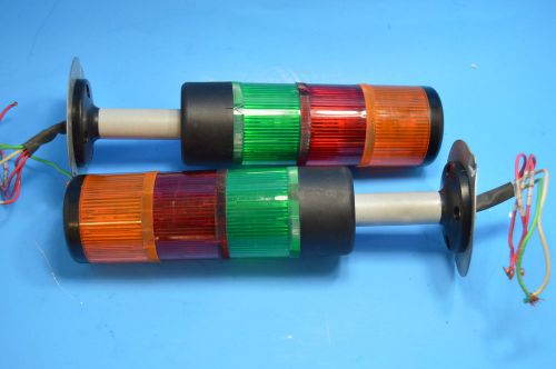 USED LOT OF 2 TELEMECANIQUE XVA-LC3, STACK LIGHT TOWER, USED EXLNT.
