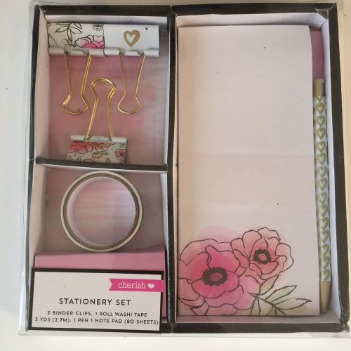 Target One Spot Cherish Stationery Set Washi Pen Clip Filofax Condren Kikki K