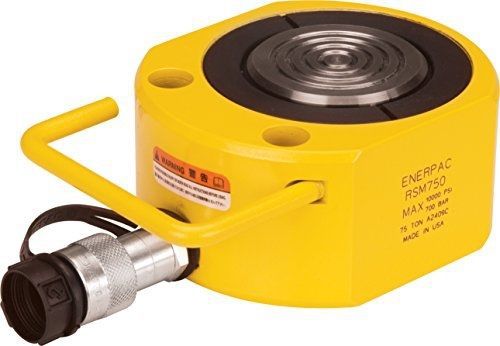 Enerpac RSM-750 Flat Jac Single-Acting Low-Height Hydraulic Cylinder with 75-Ton