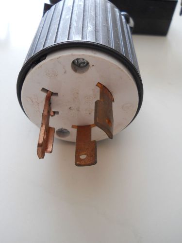 1 Used Cooper Plug 30A 125V 3 Wire Twist Lock
