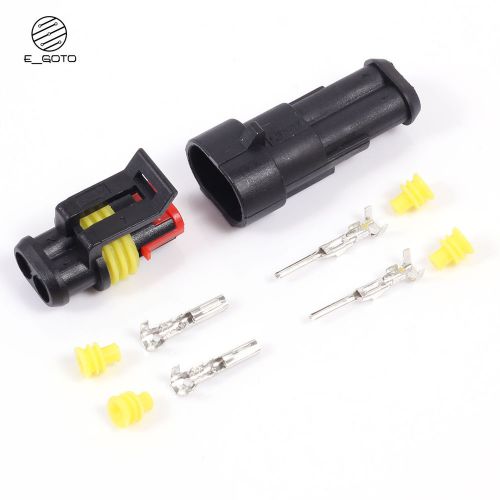 5pcs AMP Plug/Socket Kit 2Bit Female/Male Precise Waterproof Connector