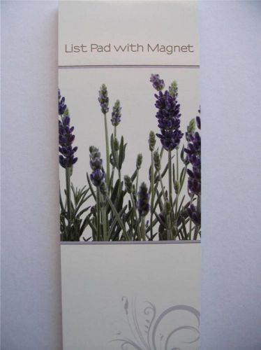 Magnetic To Do List Shopping List Note Pad, Writing Pad Paper, Lavender, 50 Pgs