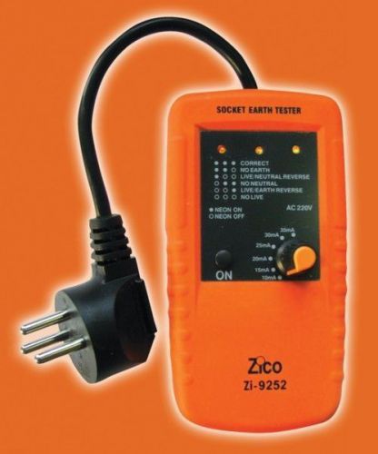 ZICO Power Point Earth Leakage Circuit Breaker Tester &amp; Socket Polarity UK / AU
