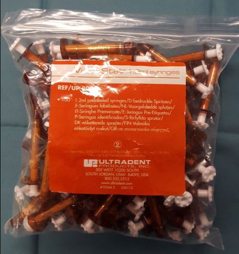 Ultradent viscostat 1.2ml syringes - bag of 100 - reference: 3096 for sale