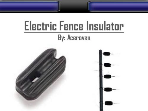Electric Fence Insulator Heavy Duty Tie on Corner  End  Black up 100 pcs