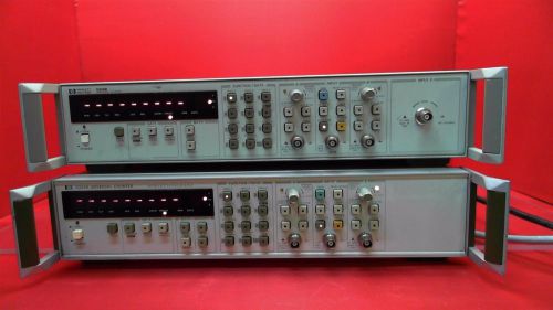 *LOT OF TWO* HP Hewlett Packard 5334A &amp; 5334B Universal Counter (POWERED ON)