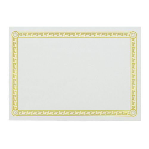 Royal 10&#034; x 14&#034; Greek Key Design Disposable Placemats, Pack of 1000, PM171