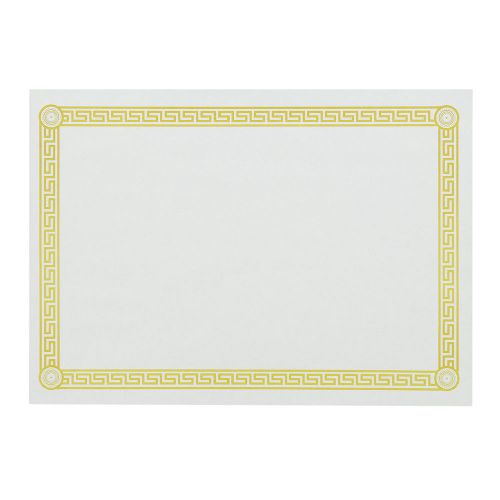Royal 10&#034; x 14&#034; Greek Key Design Disposable Placemats, Pack of 1000, PM171