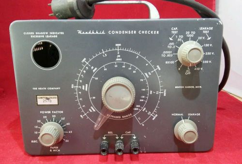 Vintage HEATHKIT C-3 CONDENSER CHECKER CAPACITOR TESTER