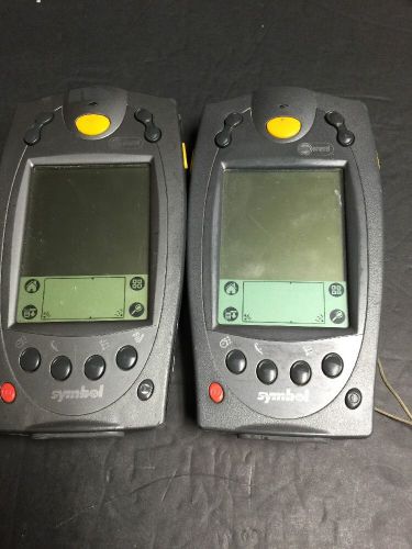 Lot (2) Symbol Palm Powered Scanners SPT1800-TRG80400 W/ Batterie!! SAVE $$$$$$