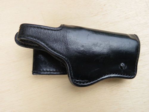 L.A. POLICE HEAVY DUTY DON HUME BLACK LEATHER HOLSTER FOR GLOCK MODEL 22/23