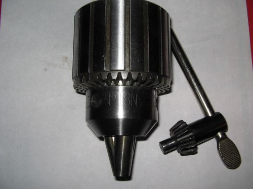 Jacobs # 18n super drill chuck/key, jt4 mount, 1&#034; shank ,1/8&#034;-3/4&#034; capacity, nos for sale
