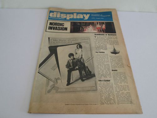 *WOW* RARE VINTAGE 1970 MAGAZINE NEWSPAPER SHOP DISPLAY INTERNATIONAL MANNEQUINS