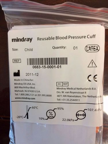 Mindray Child Reusable Blood Pressure Cuff PN:068315000101