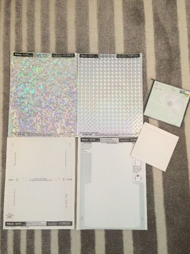 LOT of NEATO CD Label Hologram Holographic Silver Label Sleeves Liner Jewel Case