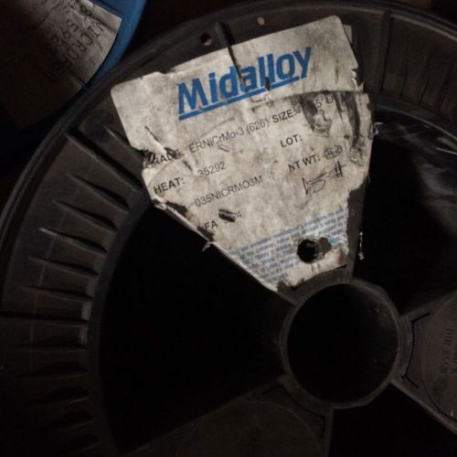 Midalloy Alloy 625 ERNiCrMo-3 .035&#034; 15lbs partial spool Mig Wire