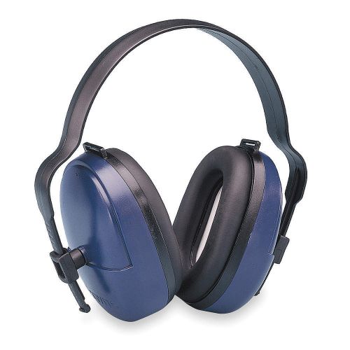 ELVEX Ear Muff, 25dB, Headband, Black/Blue