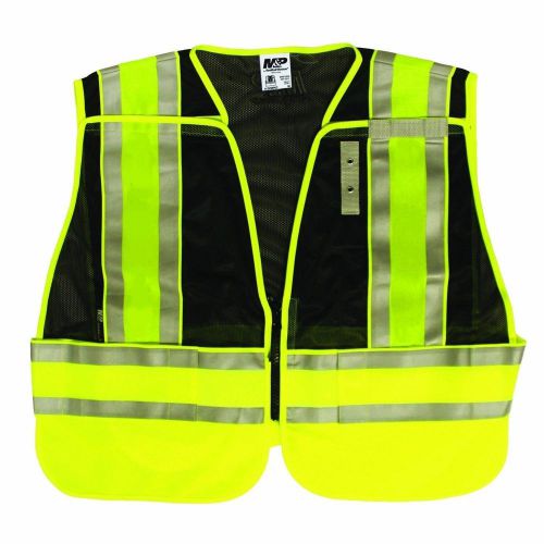 Smith &amp; wesson black reflective safety work vest svmp022p-2xl/4xl for sale