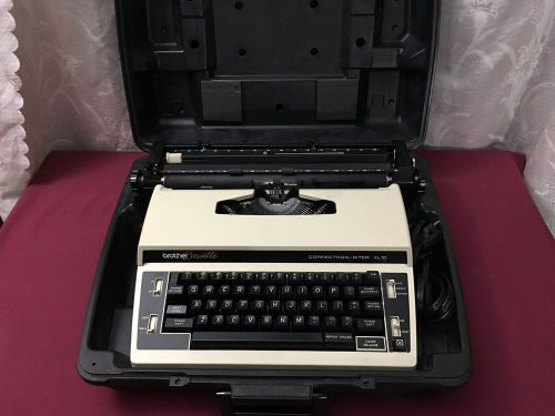 Brother Cassette Correctron Riter XL-10 Electric Typewriter XL10 Works Vintage