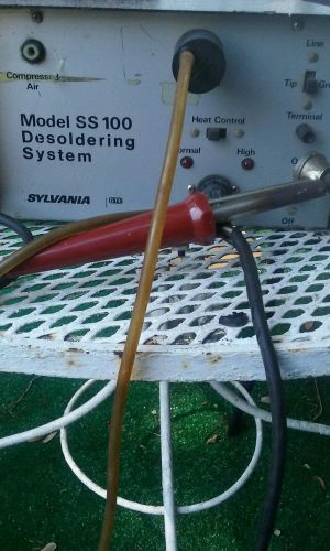 vintage rare metal Sylvania model ss-100 desoldering system vaccum heat controll