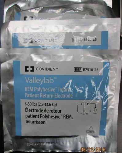 Valleylab REM Electrode Ref. E7510-25 LOT of 4