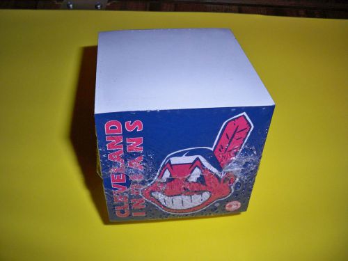 Cleveland Indians Baseball MLB 3 1/2&#034; Wahoo Note Cube