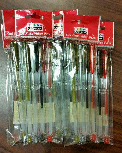 Marvy Uchida Gel Pens Value Packs Lot of 10,  40 Pens in all