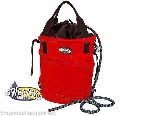 Rope Bag,Help Keep Coiled,Tangle-Free &amp; Protected, Red,Webbing Straps,Made USA