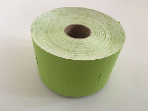 Retail Zebra Compatible Thermal Tag Roll Lime Green 980 Tags