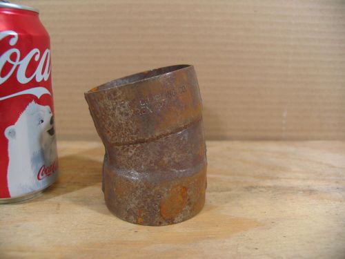 Four 2&#034; steel 15 deg. elbow pipe fittings (allegheny co.) bell end type 0.60 for sale