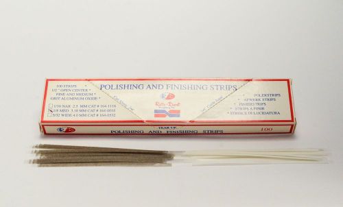 Dental Polishing Strips Medium 3.1mm Polyester Fine/Medium Grit One-Side 100/Box