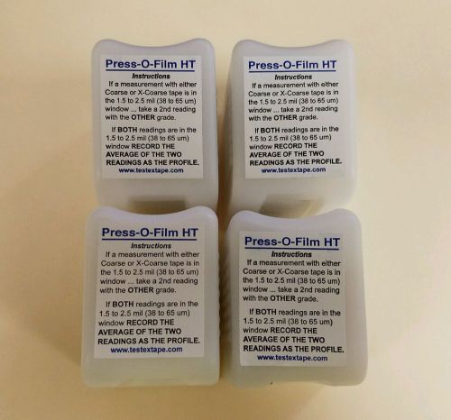 4 rolls press-o-film x-coarse grade (1.5-4.5 mils / 38-115 microns) replica tape for sale
