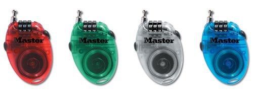 Master Lock 4603D 24-inch Retractable Cable Lock, Contains only one lock, Colors
