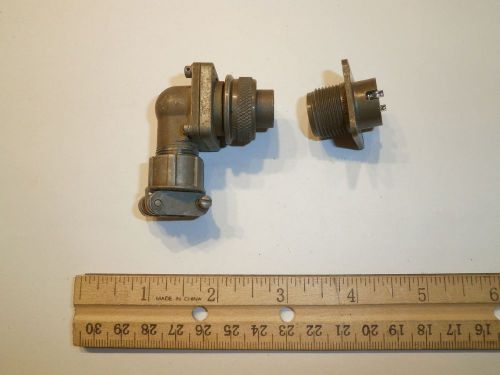 USED - MS3108A 12S-3S (SR) and MS3102A 12S-3P - 2 Pin Mating Pair