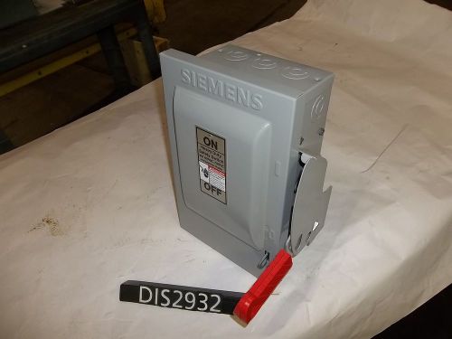New other siemens 600 volt 30 amp non fuseds disconnect safety switch (dis2932) for sale