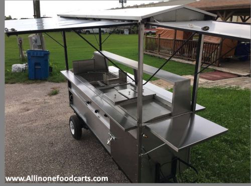 All in one Food Cart - Hot dogs Hamburgers Tacos Fries &amp;More Stainless Steel New