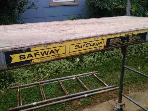 Safway Saf Stage rolling scaffold 2 sections pipe remodeling painting siding